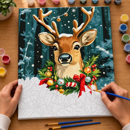 Paint by Numbers – Enchanted Fawn 40x50 cm, photo 6