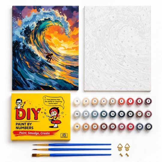 Paint by Numbers – On the Wave 40x50 cm, photo 2