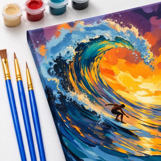 Paint by Numbers – On the Wave 40x50 cm, photo 5