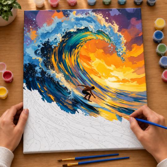 Paint by Numbers – On the Wave 40x50 cm, photo 6