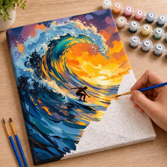 Paint by Numbers – On the Wave 40x50 cm, photo 7