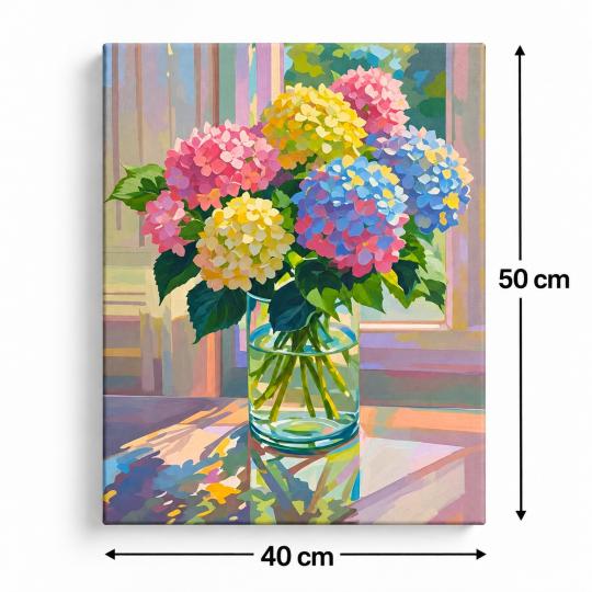 Paint by Numbers – Hydrangeas in the Sun 40x50 cm, photo 3