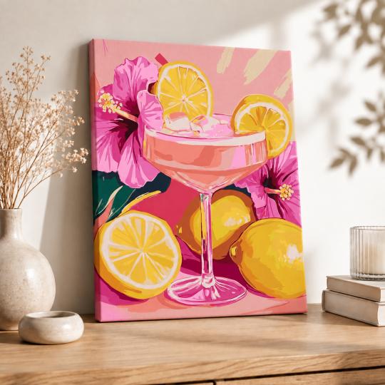 Paint by Numbers – Pink Refreshment 40x50 cm, photo 8