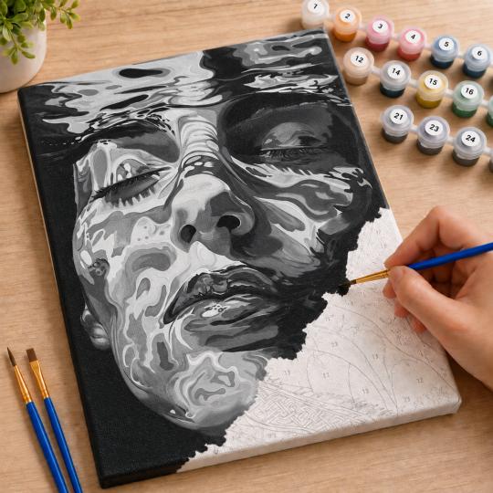 Paint by Numbers Picture Underwater 40x50 cm, photo 7