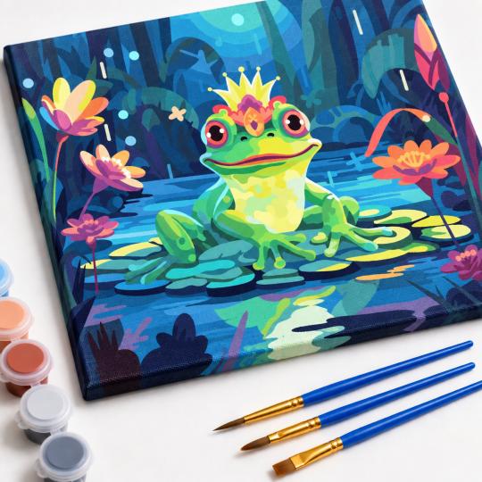 Paint by Numbers Picture Frog Prince 50x40 cm, photo 4