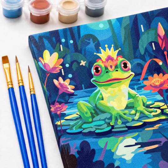 Paint by Numbers Picture Frog Prince 50x40 cm, photo 5