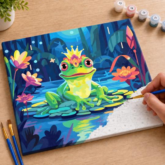 Paint by Numbers Picture Frog Prince 50x40 cm, photo 7