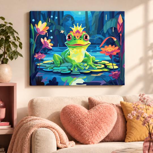 Paint by Numbers Picture Frog Prince 50x40 cm, photo 9