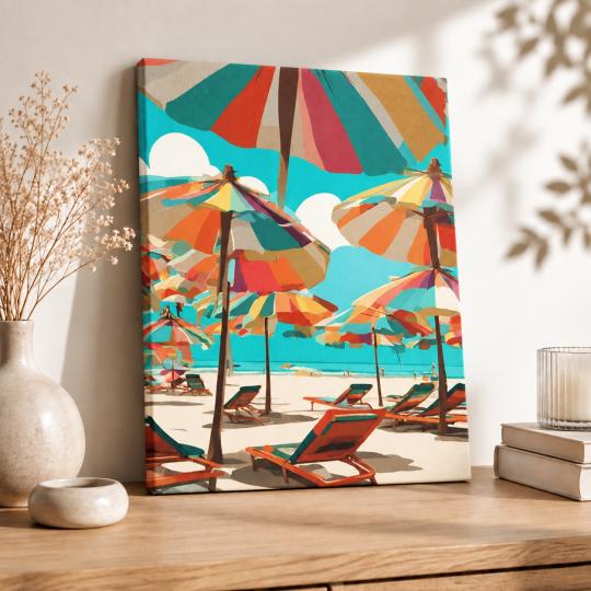Paint by Numbers Picture Under the Umbrellas 40x50 cm, photo 8