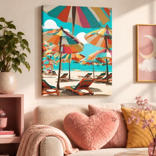 Paint by Numbers Picture Under the Umbrellas 40x50 cm, photo 9