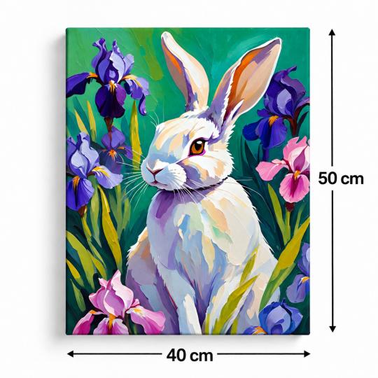 Paint by Numbers Picture White Rabbit 40x50 cm, photo 3