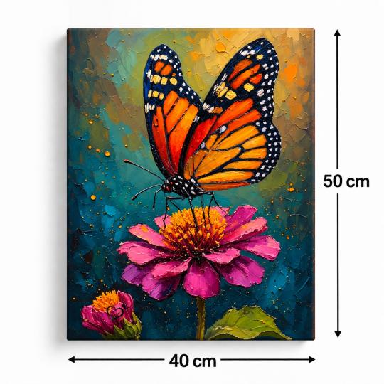 Paint by Numbers Picture Butterfly on a Flower 40x50 cm, photo 3