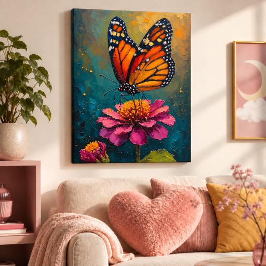 Paint by Numbers Picture Butterfly on a Flower 40x50 cm, photo 9