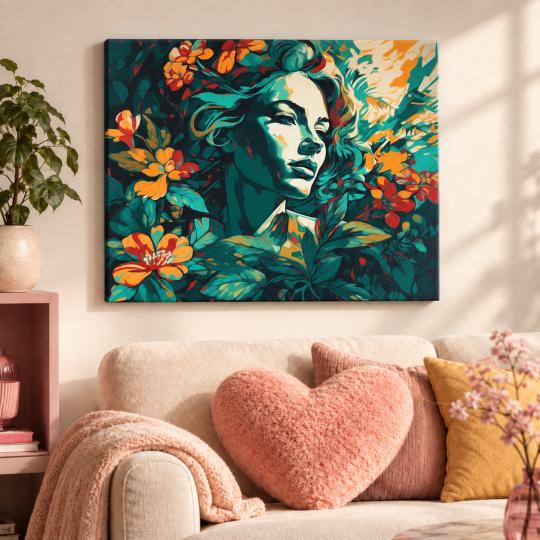 Paint by Numbers Picture In the Embrace of Greenery 50x40 cm, photo 9