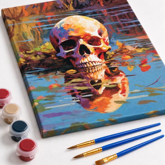 Paint by Numbers Picture Still Waters 40x50 cm, photo 4