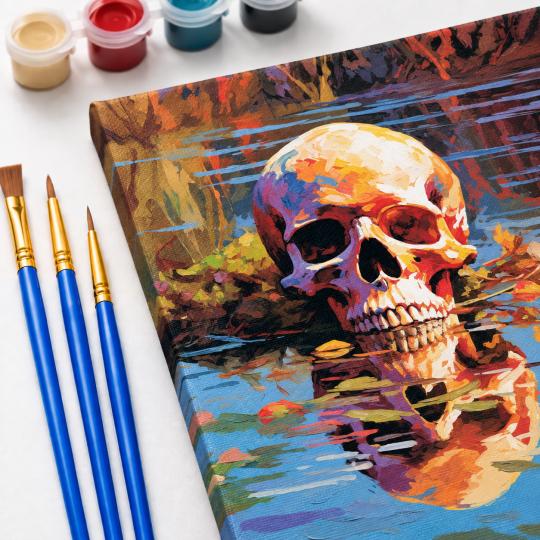 Paint by Numbers Picture Still Waters 40x50 cm, photo 5