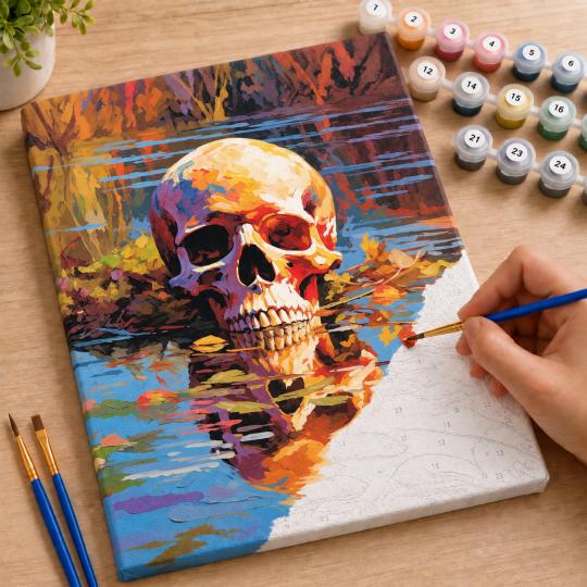 Paint by Numbers Picture Still Waters 40x50 cm, photo 7