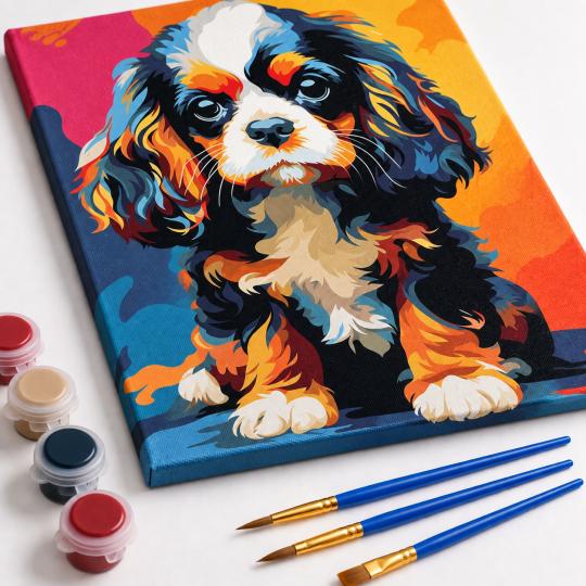 Paint by Numbers Picture Little Gentleman 40x50 cm, photo 4