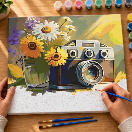 Paint by Numbers Picture Captured Memories 50x40 cm, photo 6