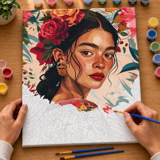 Paint by Numbers Picture Floral Soul 40x50 cm, photo 6