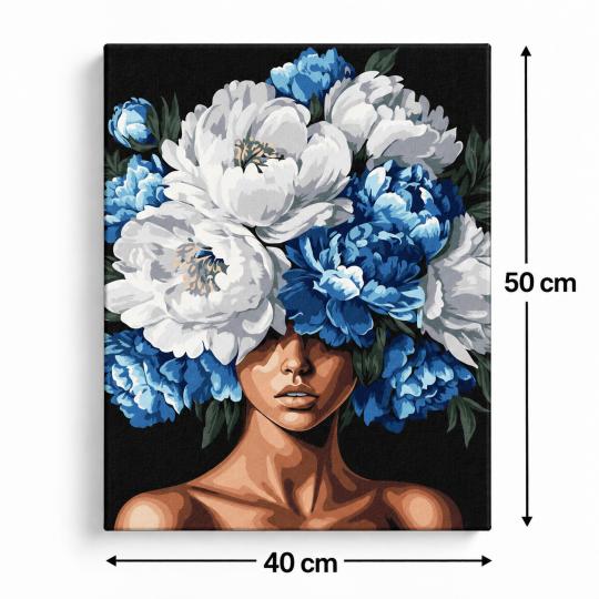 Paint by Numbers Picture Hidden in Peonies 40x50 cm, photo 3