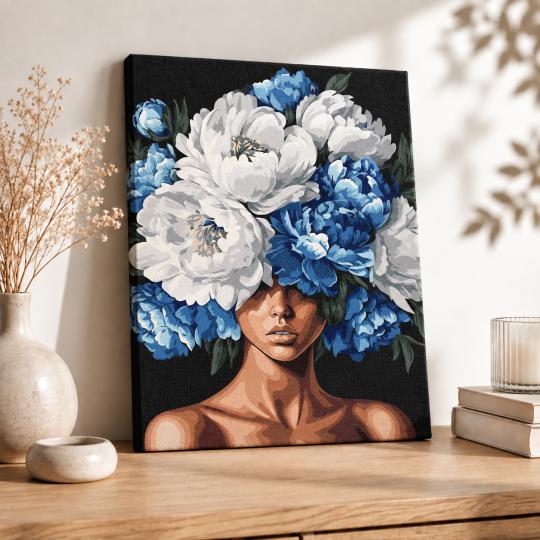 Paint by Numbers Picture Hidden in Peonies 40x50 cm, photo 8