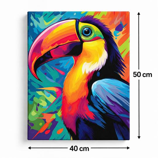 Paint by Numbers Picture Toucan 40x50 cm, photo 3