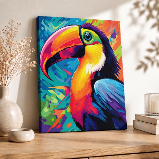 Paint by Numbers Picture Toucan 40x50 cm, photo 8