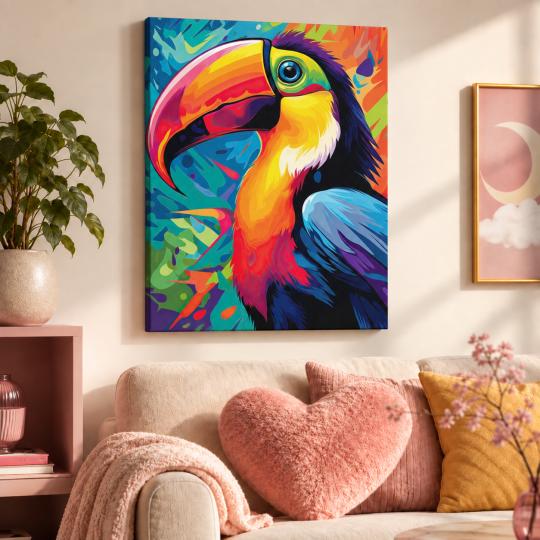Paint by Numbers Picture Toucan 40x50 cm, photo 9