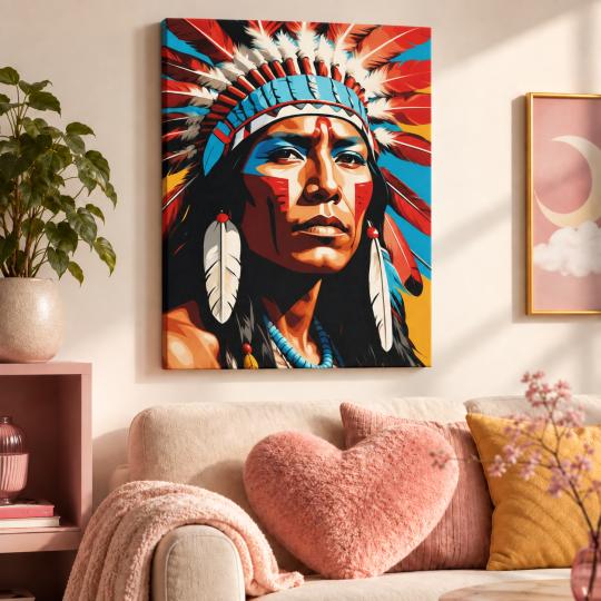 Paint by Numbers Picture Apache 40x50 cm, photo 9