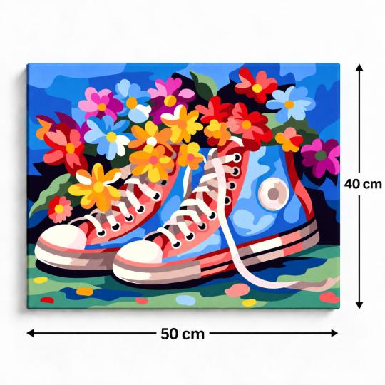 Paint by Numbers Picture Spring in Boots 50x40 cm, photo 3