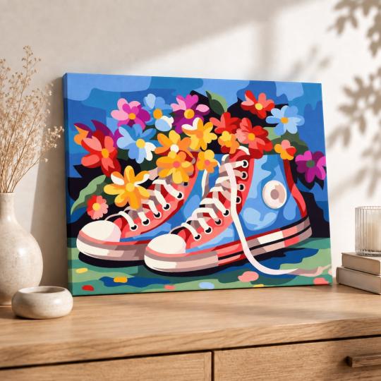 Paint by Numbers Picture Spring in Boots 50x40 cm, photo 8