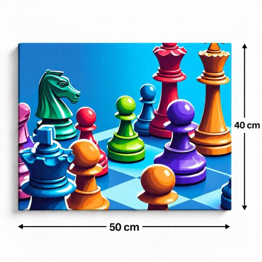 Paint by Numbers Picture Chess 50x40 cm, photo 3