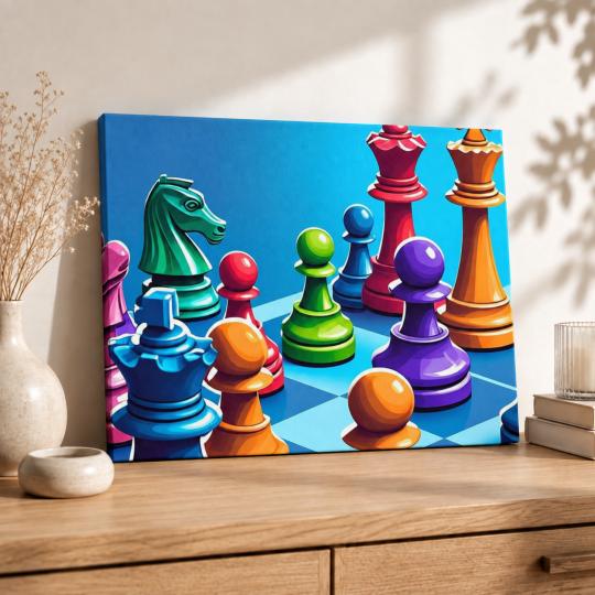 Paint by Numbers Picture Chess 50x40 cm, photo 8