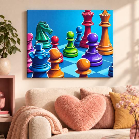 Paint by Numbers Picture Chess 50x40 cm, photo 9