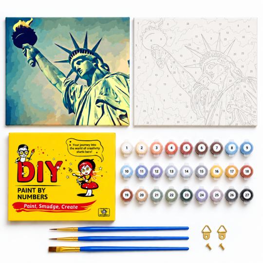 Paint by Numbers Picture Statue of Liberty 50x40 cm, photo 2