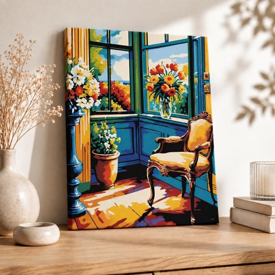 Paint by Numbers Picture Sunny Corner 40x50 cm, photo 8