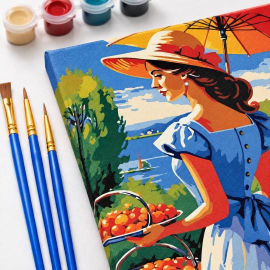 Paint by Numbers Picture Summer Harvest 40x50 cm, photo 5