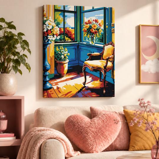 Paint by Numbers Picture Sunny Corner 40x50 cm, photo 9