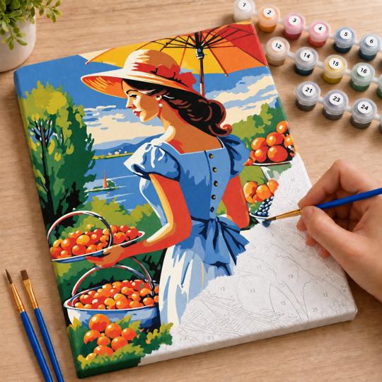 Paint by Numbers Picture Summer Harvest 40x50 cm, photo 7
