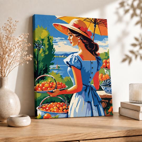 Paint by Numbers Picture Summer Harvest 40x50 cm, photo 8