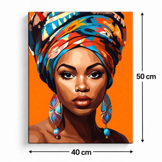 Paint by Numbers Picture Power of a Gaze 40x50 cm, photo 3