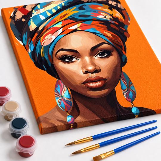 Paint by Numbers Picture Power of a Gaze 40x50 cm, photo 4