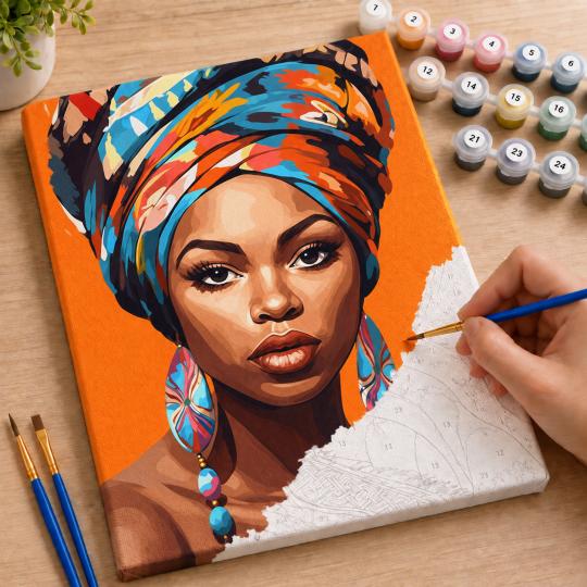 Paint by Numbers Picture Power of a Gaze 40x50 cm, photo 7