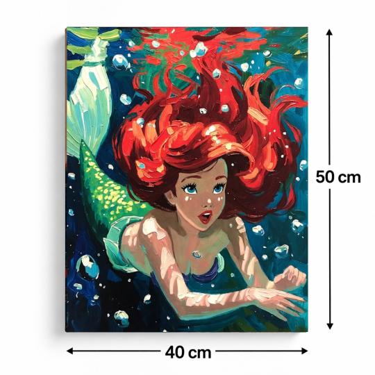 Paint by Numbers Disney The Little Mermaid Picture 40x50 cm, photo 3