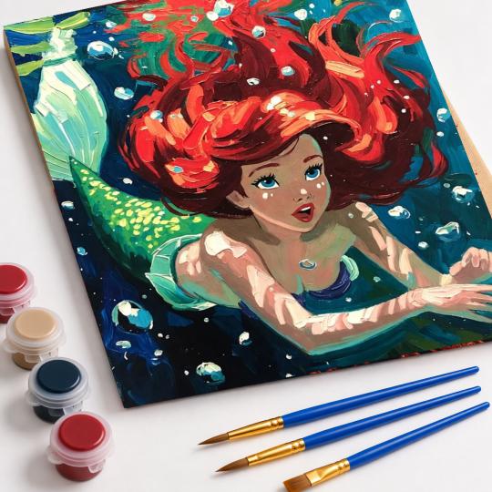 Paint by Numbers Disney The Little Mermaid Picture 40x50 cm, photo 4
