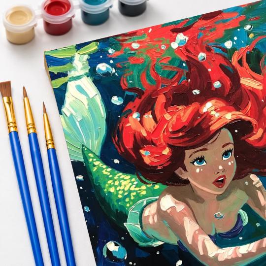 Paint by Numbers Disney The Little Mermaid Picture 40x50 cm, photo 5