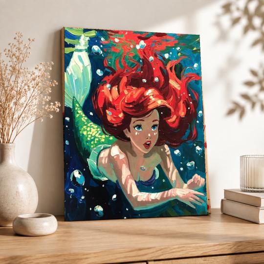 Paint by Numbers Disney The Little Mermaid Picture 40x50 cm, photo 8