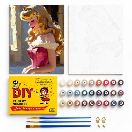Paint by Numbers Disney Aurora Picture 40x50 cm, photo 2