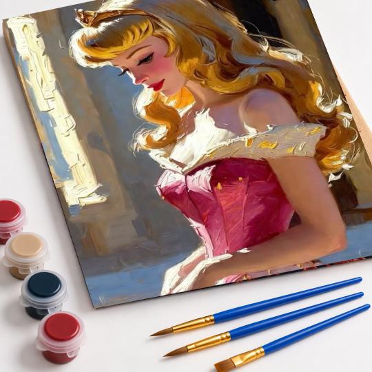 Paint by Numbers Disney Aurora Picture 40x50 cm, photo 4